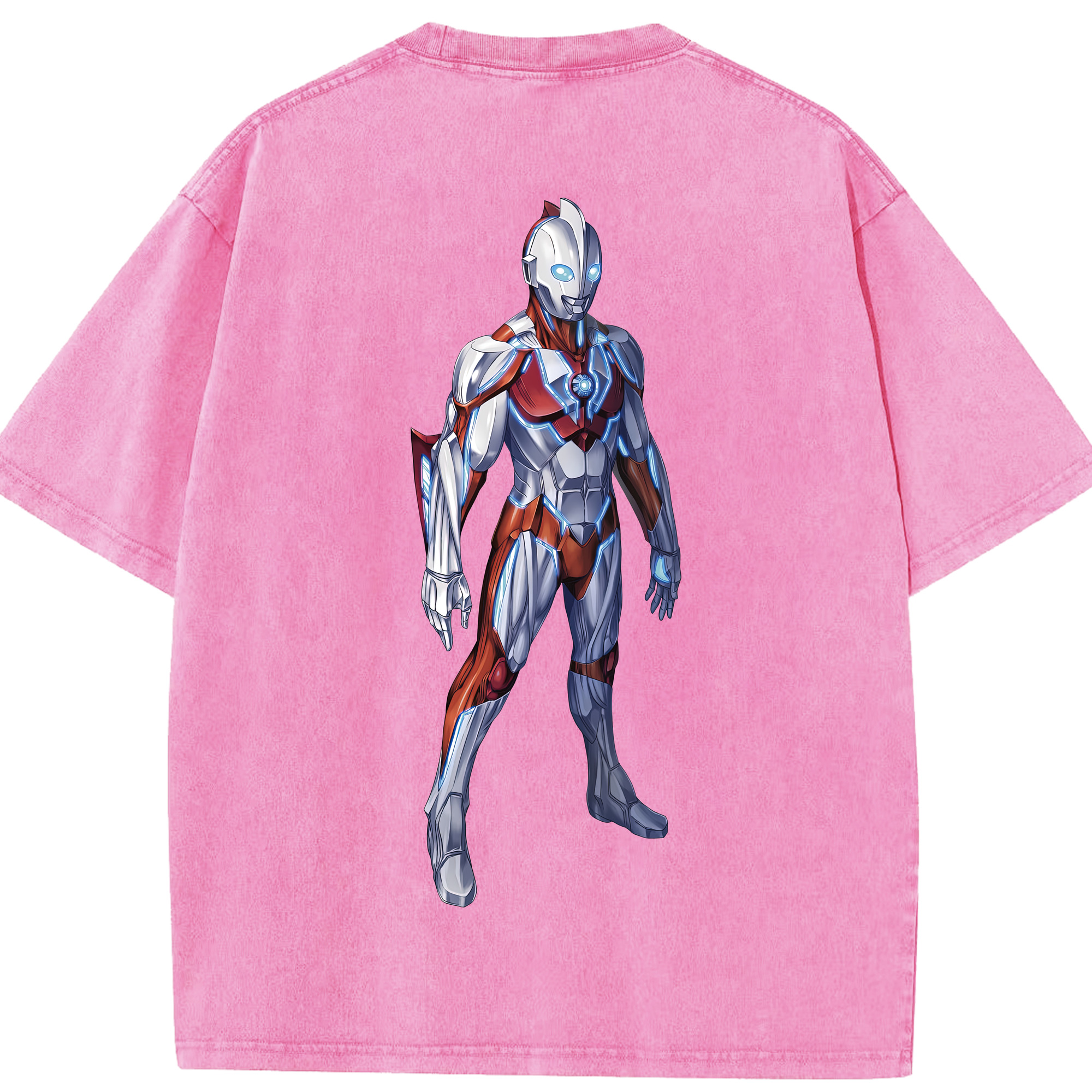 （画像用） ウルトラマン Ultraman 綿100% ヴィンテージ風 半袖Tシャツ（背面プリント）